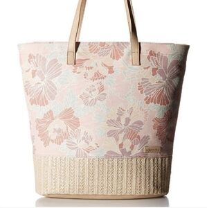 Sakroots horizon tote Petal pink flower bloosoms